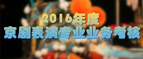 www.骚逼女国家京剧院2016年度京剧表演专业业务考...